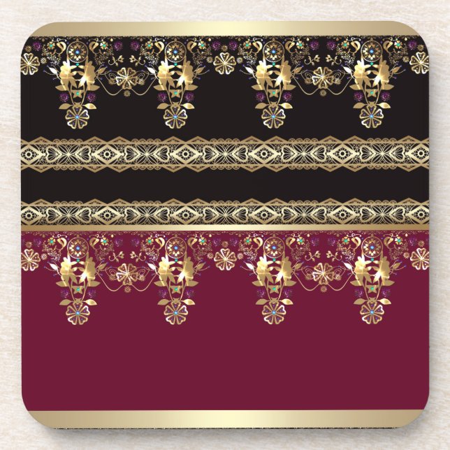 Barock-Arabic Getränkeuntersetzer (Vorderseite)