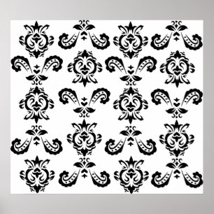 Barock Black Print Poster
