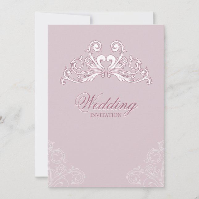 Barock Classic Hochzeitseinladung Einladung (Vorderseite)