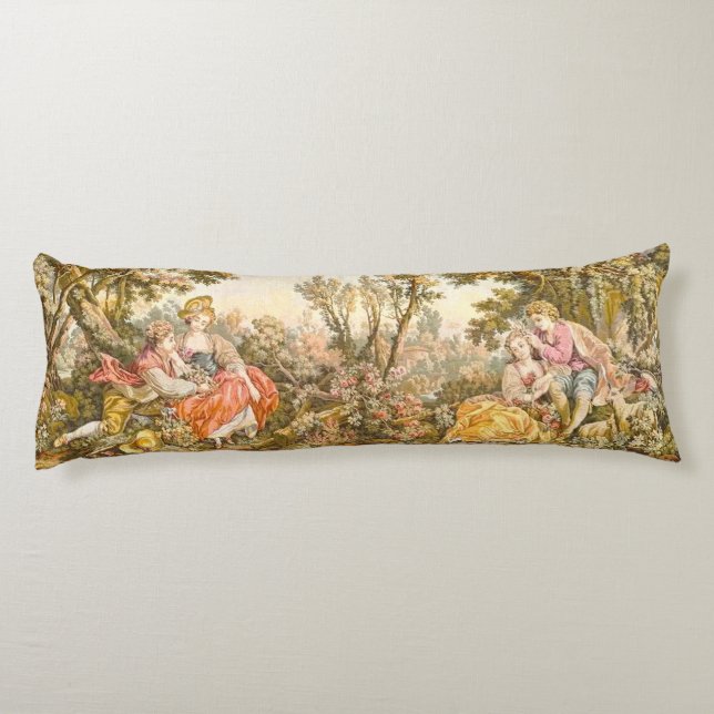 Barock Couple Floral Kissen (Rückseite)