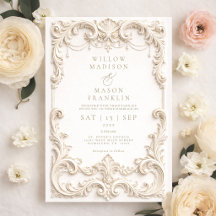 Barock Elegante Elfenbein Hochzeit