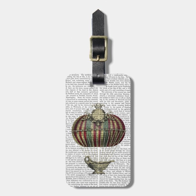 Barock Fantasy Ballon 4 Gepäckanhänger (Vorderseite vertikal)