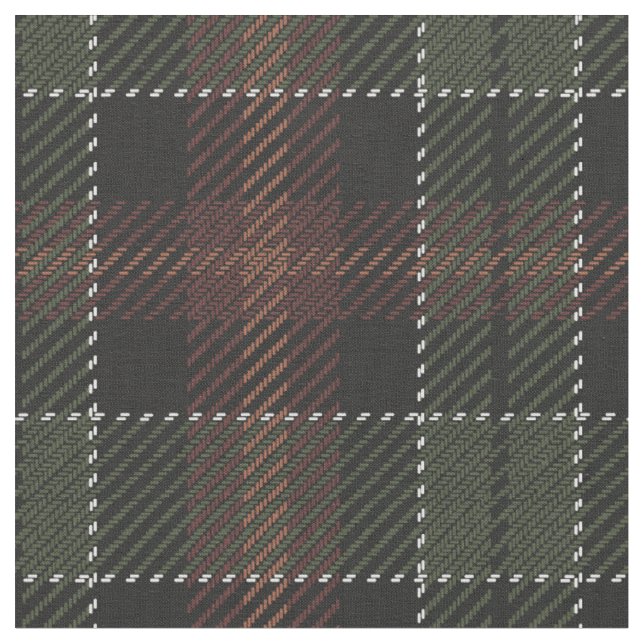 Barock farbiges Tartan-Gewebe Stoff (Nahaufnahme)