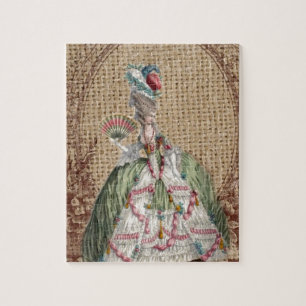 Barock-Franzosen-Burlap Marie Antoinette