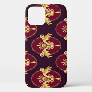 Barock Gold Sconce Magenta Muster Case-Mate iPhone Hülle