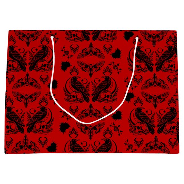 Barock-Gotik-Muster Große Geschenktüte (Vorderseite)