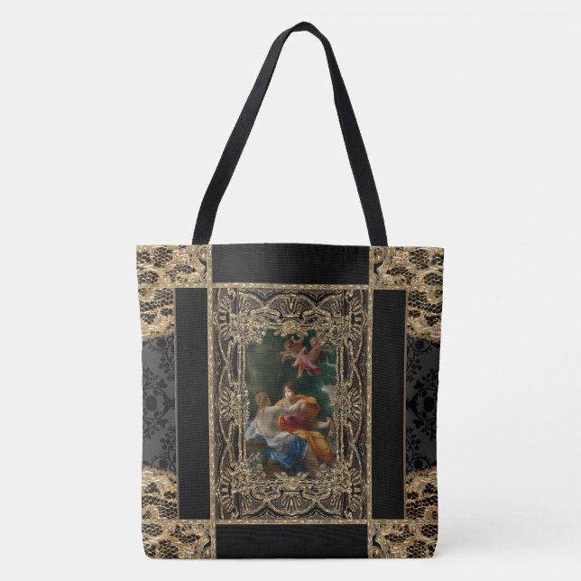 Barock Highlights Girly Pattern II Tasche (Vorderseite)