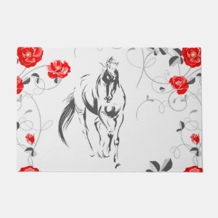Barock Horse Doormat Fußmatte