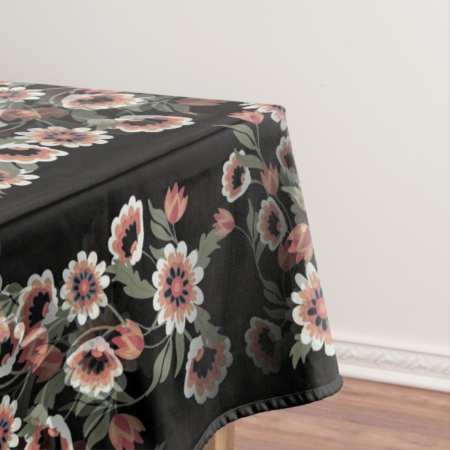 Barock Inspiriert Botanische Weichpinke und Grüntö Tischdecke (Beispiel)