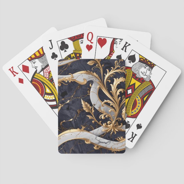 Barock Inspiriert Luxus Spielkarten (Rückseite)