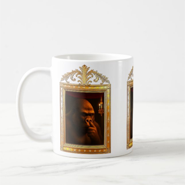 Barock-Komödie Gorilla Kaffeetasse (Links)