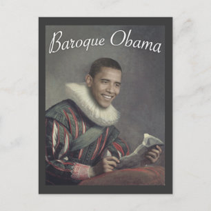 Barock Obama Postkarte