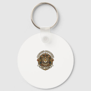 Barock-Ornament Katze Katzenliebhaber-Geschenk - B Schlüsselanhänger
