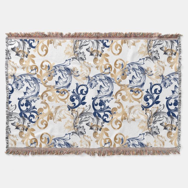 Barock-Retro-Klassiker-Muster  Decke (Vorderseite)