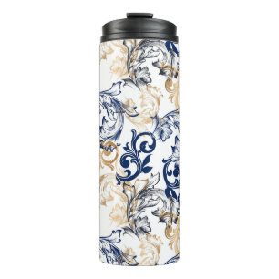 Barock-Retro-Klassiker-Muster Thermosbecher