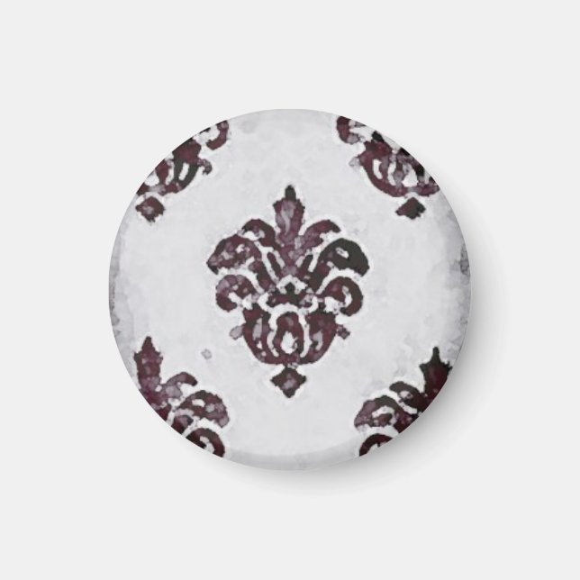 Barock ~ Schaltfläche Magnet (Vorne)