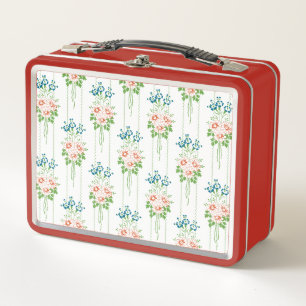 Barock-Tapete-Blume Metall Brotdose