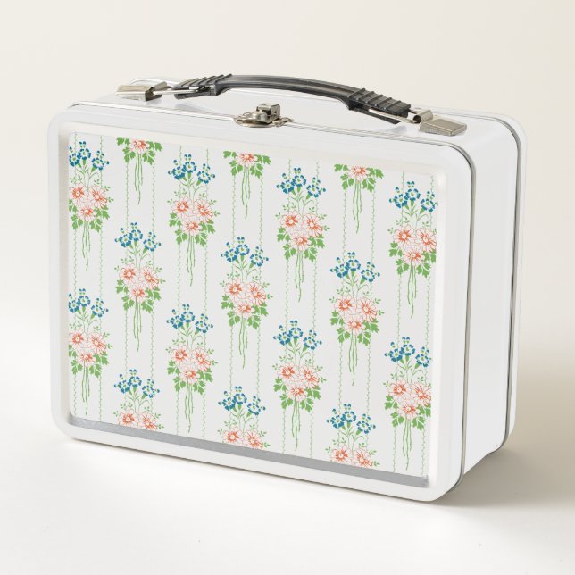 Barock-Tapete-Blume Metall Brotdose (Vorderseite)