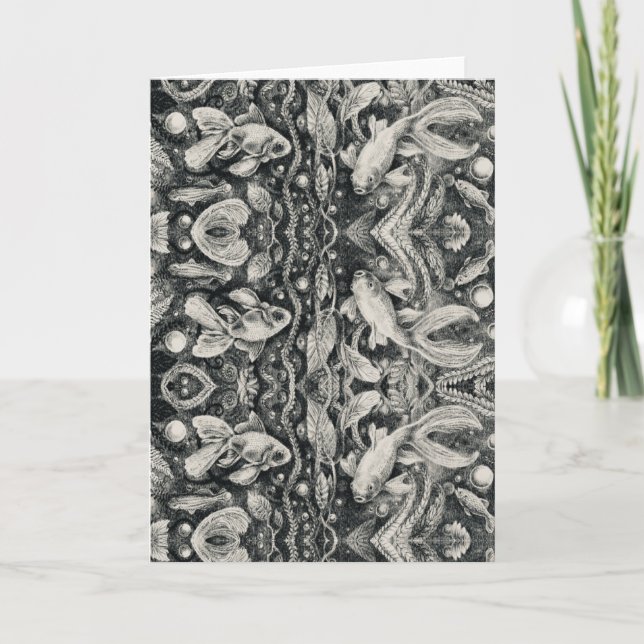 "Barockaquarium" - Dankeskarte (Vorderseite)