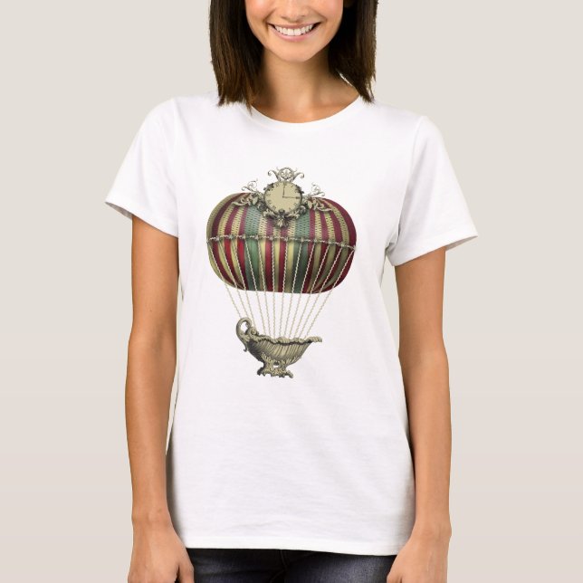 Barockballon mit Uhr T-Shirt (Vorderseite)