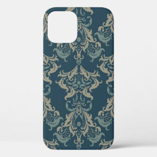 Barockblumenmuster. Klassischer Blumenschmuck. v Case-Mate iPhone Hülle