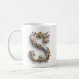 Barockbuchstabe 'S' Tasse für eine Kaffeeprinzessi