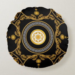 Barockdesign Rundes Kissen