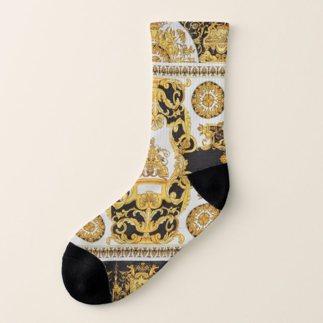 Barockdesign Socken (Rechts - Innen)