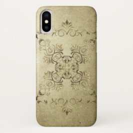 Barocke Art-Schmutzbeschaffenheit iPhone X Hülle