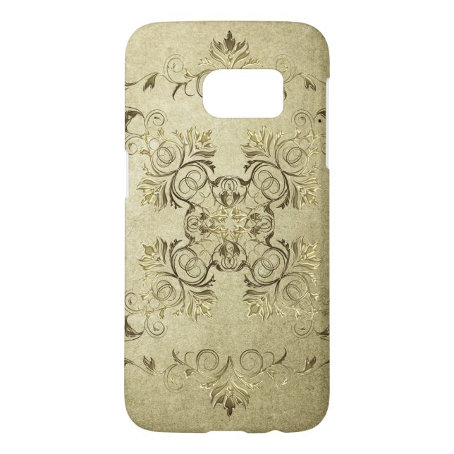 Barocke Art-Schmutzbeschaffenheit Case-Mate Samsung Galaxy Hülle (Rückseite)