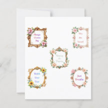 Barocke Blumenrahmen Scrapbook-Papier-Ausschnitte