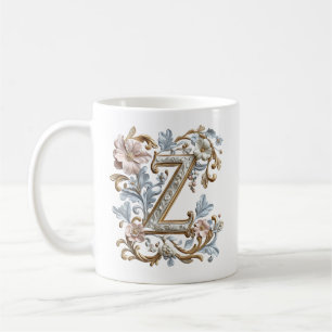 Barocke Buchstabe 'Z' Tasse für eine Kaffeeprinzes