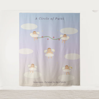 Barocke Cherub Wolken Wandteppich