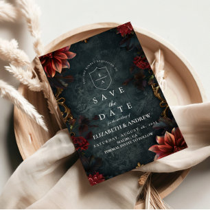 Barocke gotische Hochzeitsromanze Save The Date