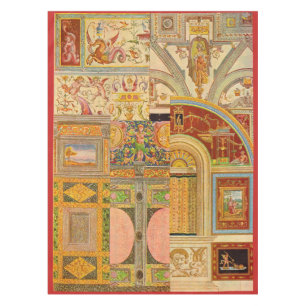 barocke italienische Motivcollage Tischdecke