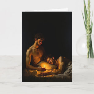 Barocke Kerzenlichtwache im Schlafzimmer Karte