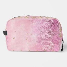 Barocke Rose Damask Grunge - Toilettenbeutel Waschbeutel