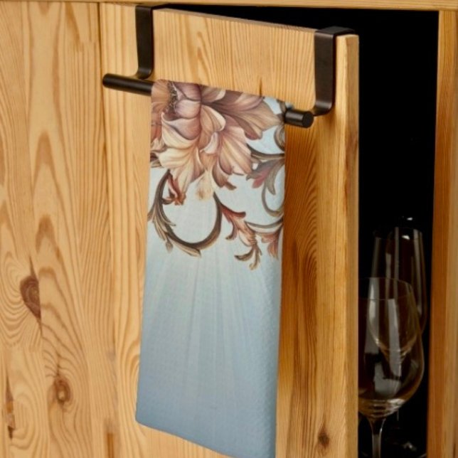 Barocke Rose  Elegante Küchentücher (Kitchen Towel 16”X24” poly-blend machine washable. 

)