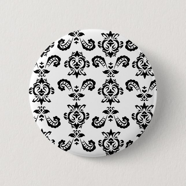 Barocke schwarze Taste Button (Vorderseite)