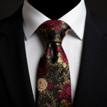 Barocke schwarze und burgunderrote Rosen
