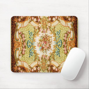Barocke viktorianische florale Rosen-französische  Mousepad