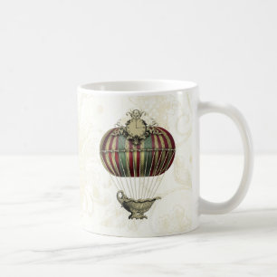 Barocker Ballon mit Uhr Kaffeetasse