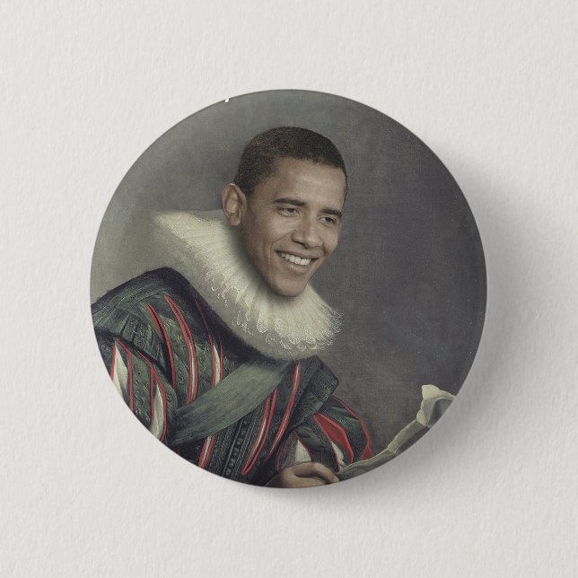 Barocker Obama Button (Vorderseite)