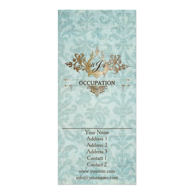 Barocker Ornamental - Fliegerpromo-Karte Werbekarte (Vorne)