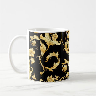 Barocker Rokoko, Viktorianisches Blumenmuster. Kaffeetasse