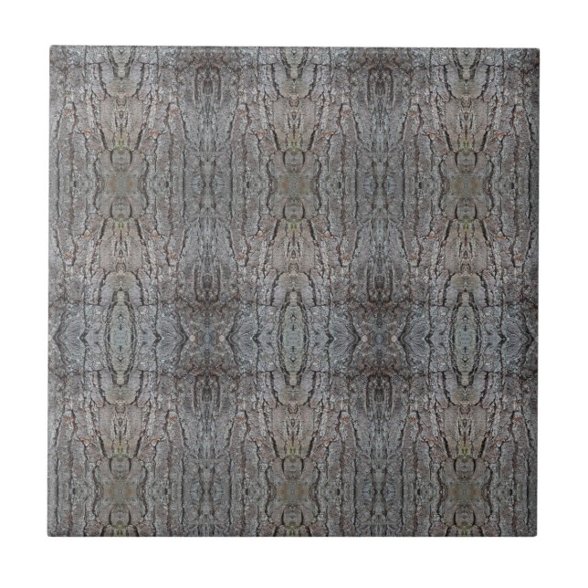 Barockes Baumrindenmuster 4,25 Quadrat Fliese (Vorderseite)