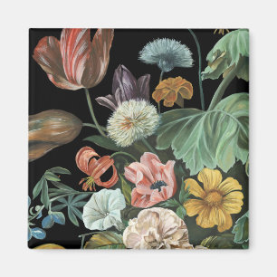 Barockes Blumen - Blumenstrauß der Blumen Magnet