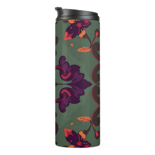 Barockes Blumengestalt-Reisemug Thermosbecher