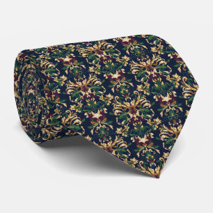 Barockes Blumenmuster Krawatte