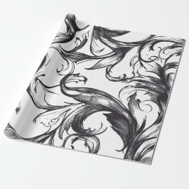 Barockes Dekorpapier Geschenkpapier